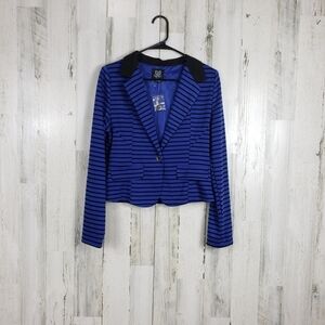 New|| mine blue and black blazer size large